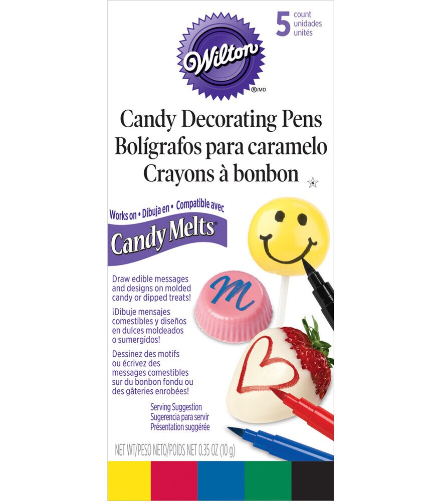 Wilton Candy Decorating Pens, Primary Colors