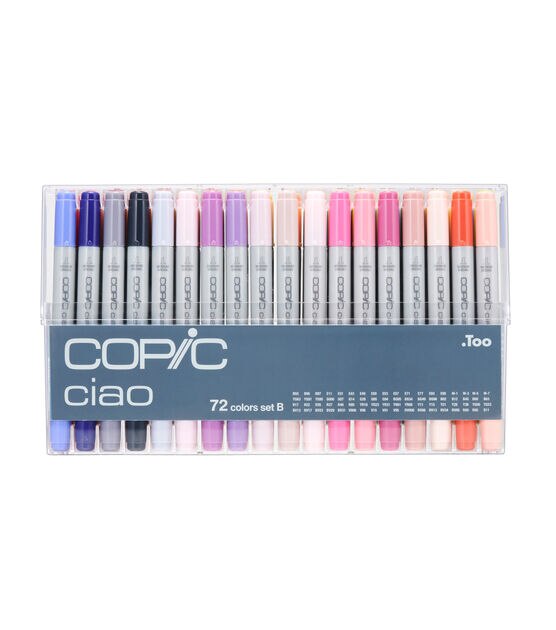 Copic Marker 72-piece Sketch Set A, Refillable Markers With