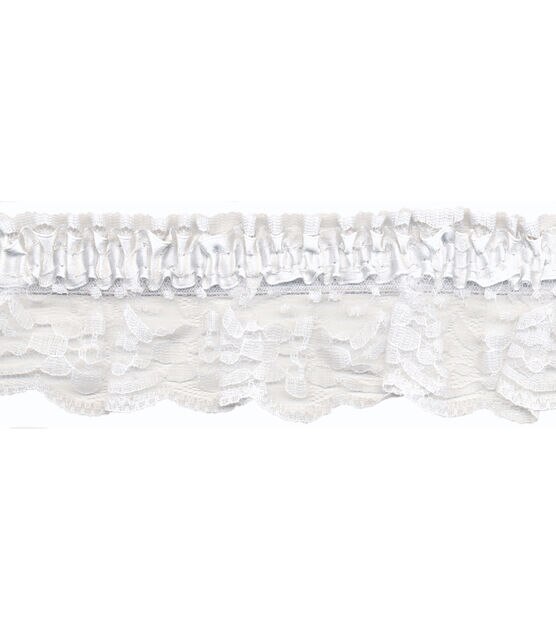 Simplicity Elastic Lace Garter Trim 2.38'', , hi-res, image 2