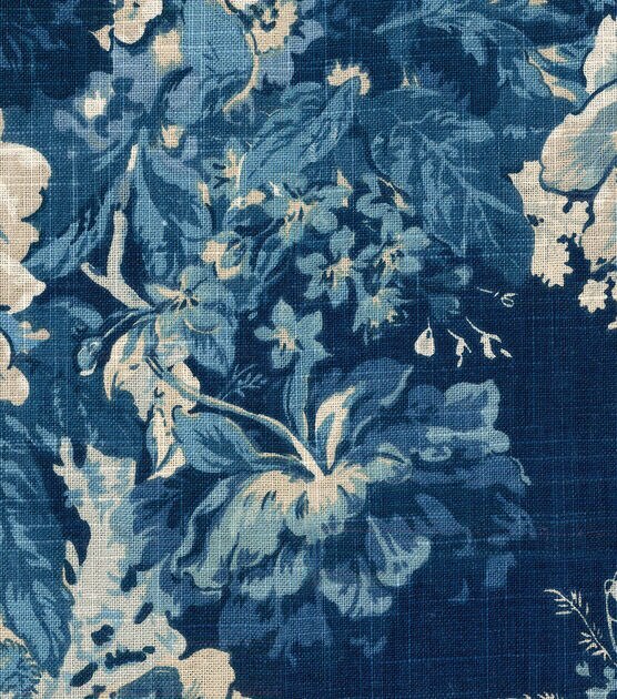 Waverly Country House Chambray Blue Toile Fabric 