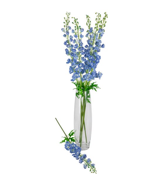 Northlight 40" Blue Delphinium Stems 6ct, , hi-res, image 6