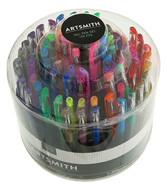 Castle Arts 100 Piece Gel Pen Set with Case – Castle Arts USA