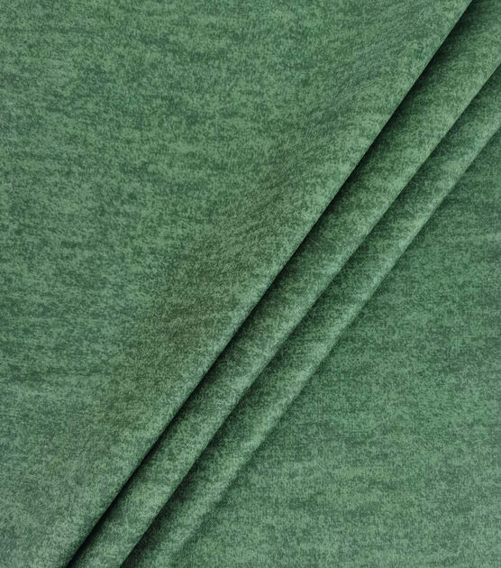 Green Heathered Luxe Flannel Fabric, , hi-res, image 3