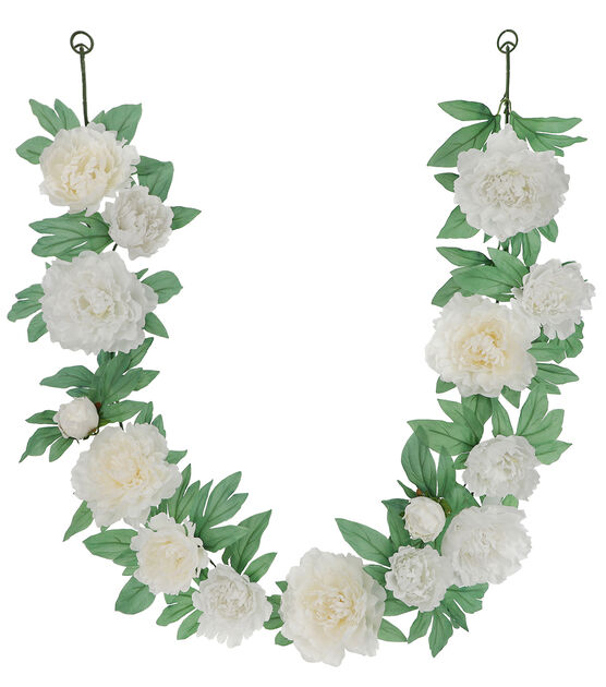 72 Christmas White Lunaria Garland by Bloom Room