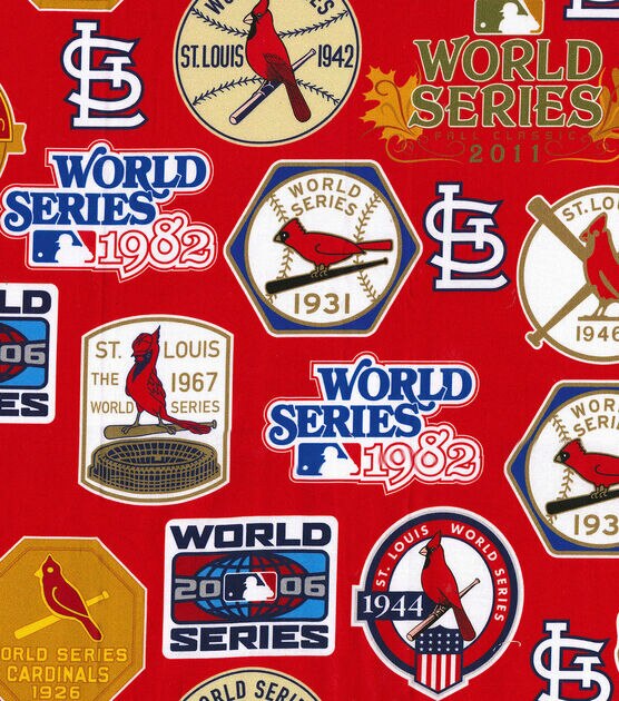 MLB St. Louis Cardinals Cotton Fabric Vintage