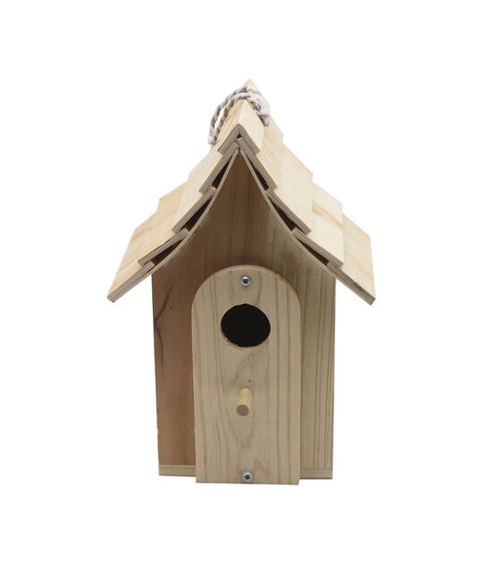 9" Wood Birdhouse With Shingles by Park Lane