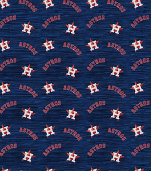 MLB HOUSTON ASTROS Striped Print Baseball 100% Cotton Fabric -  Norway