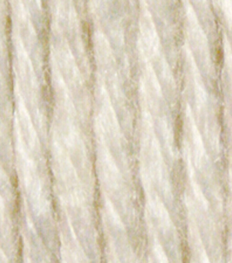 Patons 102yds Silk Bamboo Yarn, Ivory, swatch