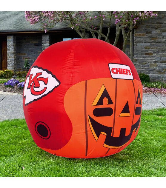 Sporticulture 4' NFL Kansas City Chiefs Inflatable Jackolantern Helmet, , hi-res, image 2
