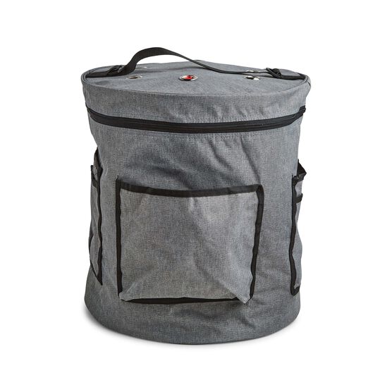 13.5 Gray Yarn Drum Storage Bag by Big Twist