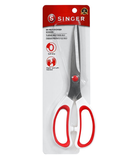 Singer Sewing Scissors Set Includes 10 inch Heavy Duty Tailor Shears, Black