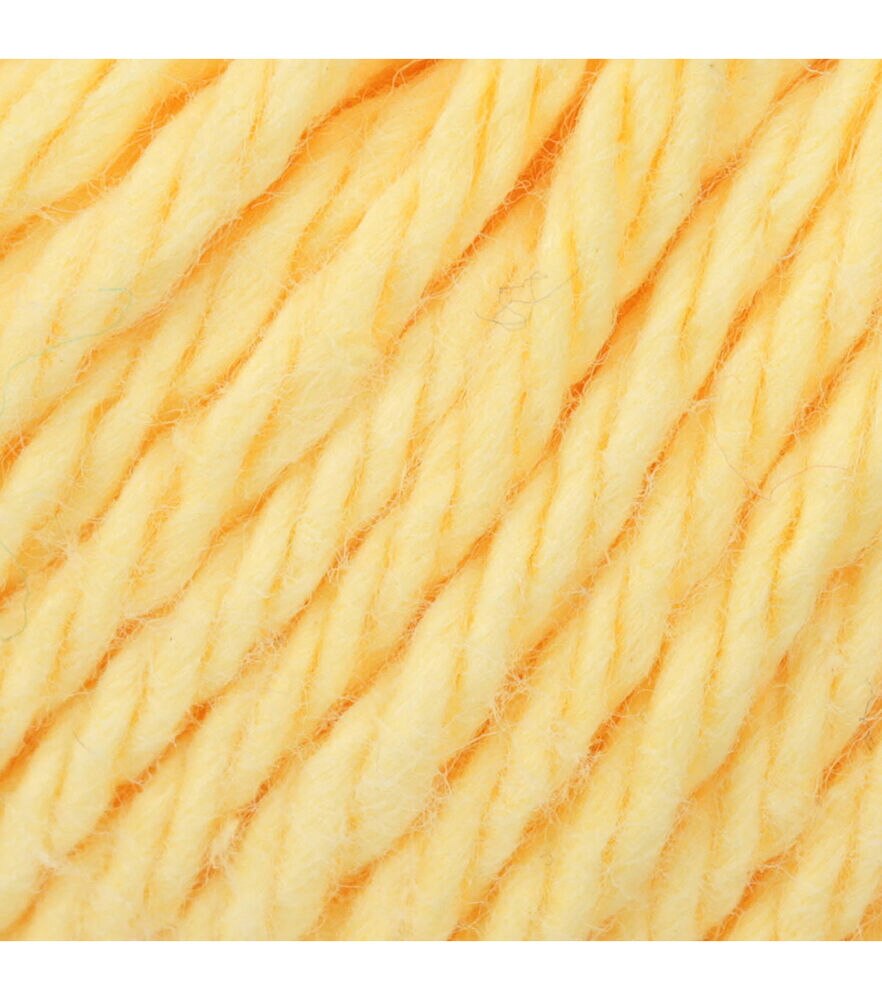 Lily Sugar'n Cream Super Size Worsted Cotton Yarn, Yellow, swatch, image 12