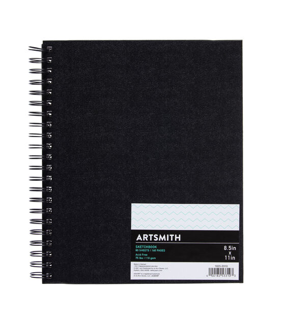 Arteza Hardbound Sketchbook, 8.5 x 11, 110 Sheets - Pack of 2