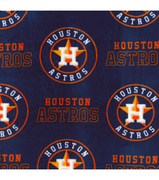 Houston Astros 50 x 60 Retro Emblem Flannel Fleece Sherpa Blanket