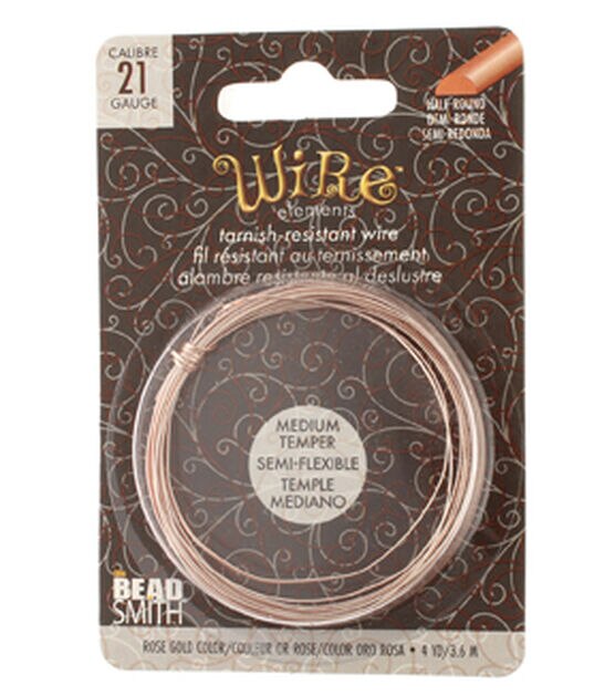 14 Gauge Half Round Half Hard Copper Wire: Wire Jewelry