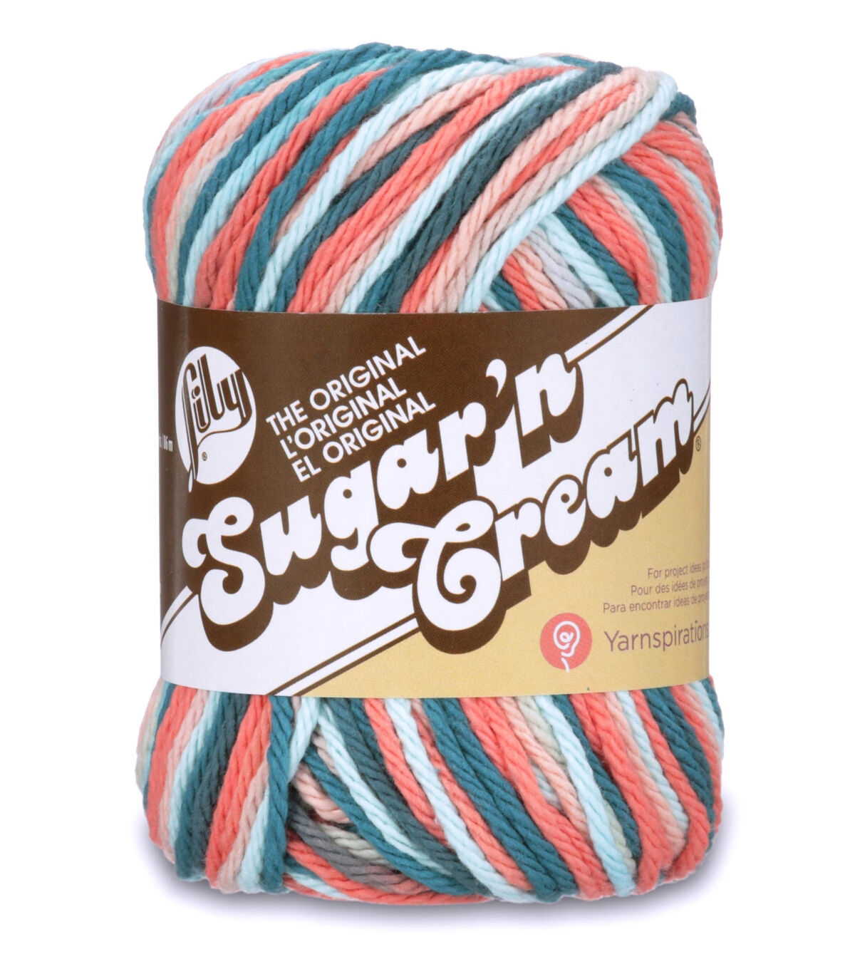 Cotton Yarn, Lily Sugar'n Cream Super Sized Ball, Machine Washable