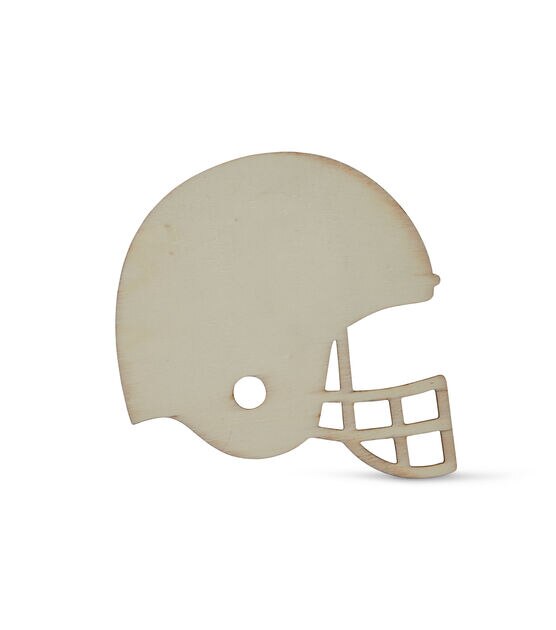 Park Lane Football Helmet Cutout Wooden Shape - Unfinished Wood Shapes & Cutouts - Unfinished Craft Wood