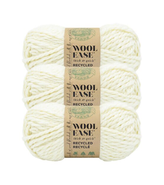 Lion Brand Wool-Ease Thick & Quick Recycled Yarn 2 Bundle