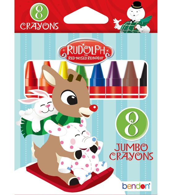 Bendon 8ct Christmas The Grinch Jumbo Crayons