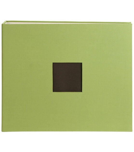Recollections Scrapbook Album 12x12 Green W/ Bird Print 10 Top Loading  Postbound