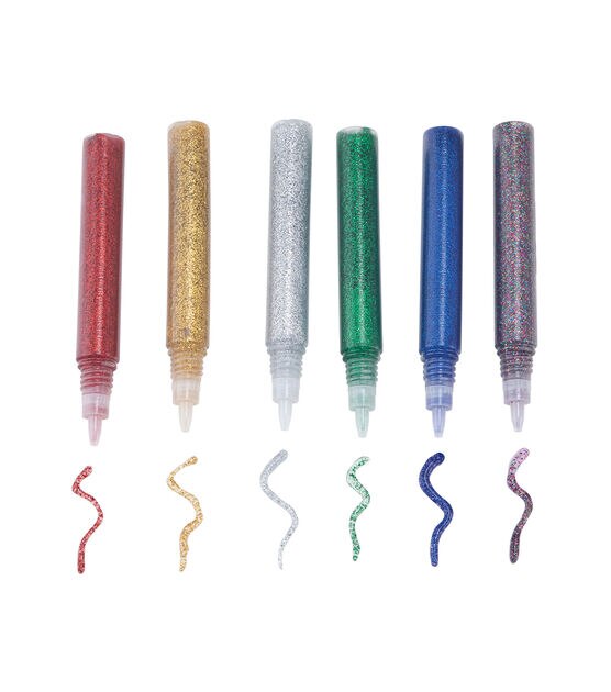 Glitter Glue Pens, Classroom Pack, Assorted Iridescent & Neon Colors, 0.34  fl. oz., 72 Pens - CK-3380, Dixon Ticonderoga Co - Pacon
