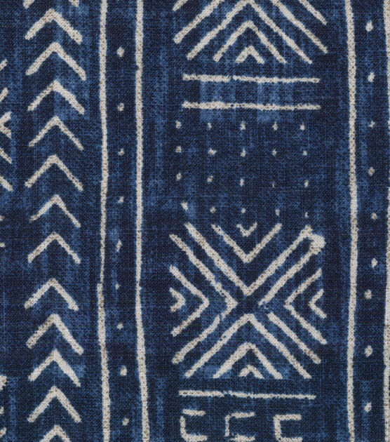 Genevieve Gorder Upholstery Fabric Mali Mud Cloth Indigo, , hi-res, image 3