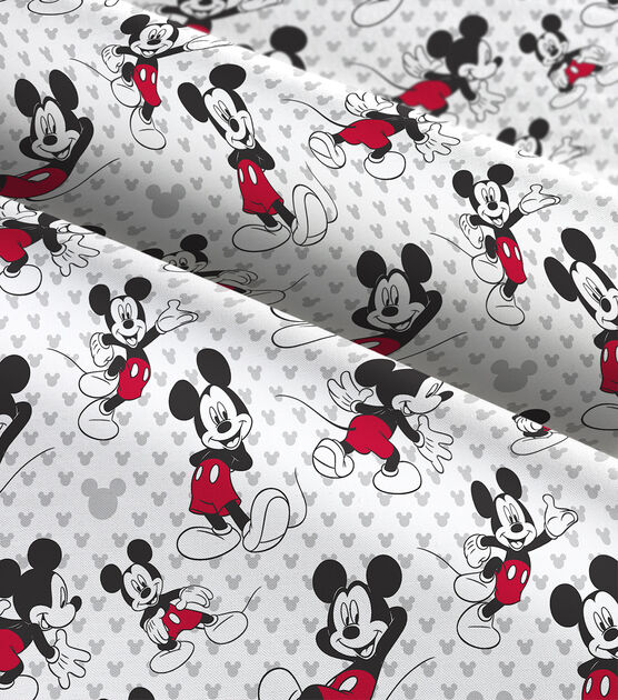 Best Brands Disney Mickey Mouse 2 Pack Kitchen 100% Cotton Tea Towels Red  Background