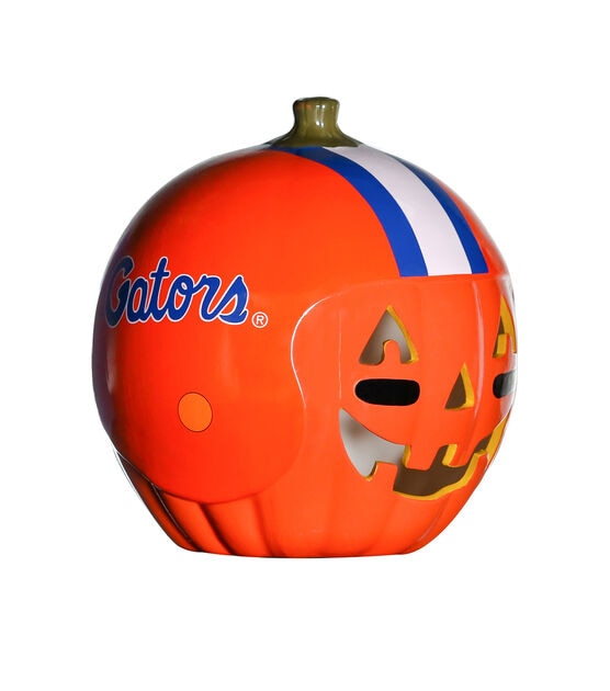 Sporticulture 10" Collegiate Florida Gators Ceramic Pumpkin Helmet