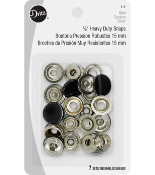 Bouton pression jeans 15 mm nickeles