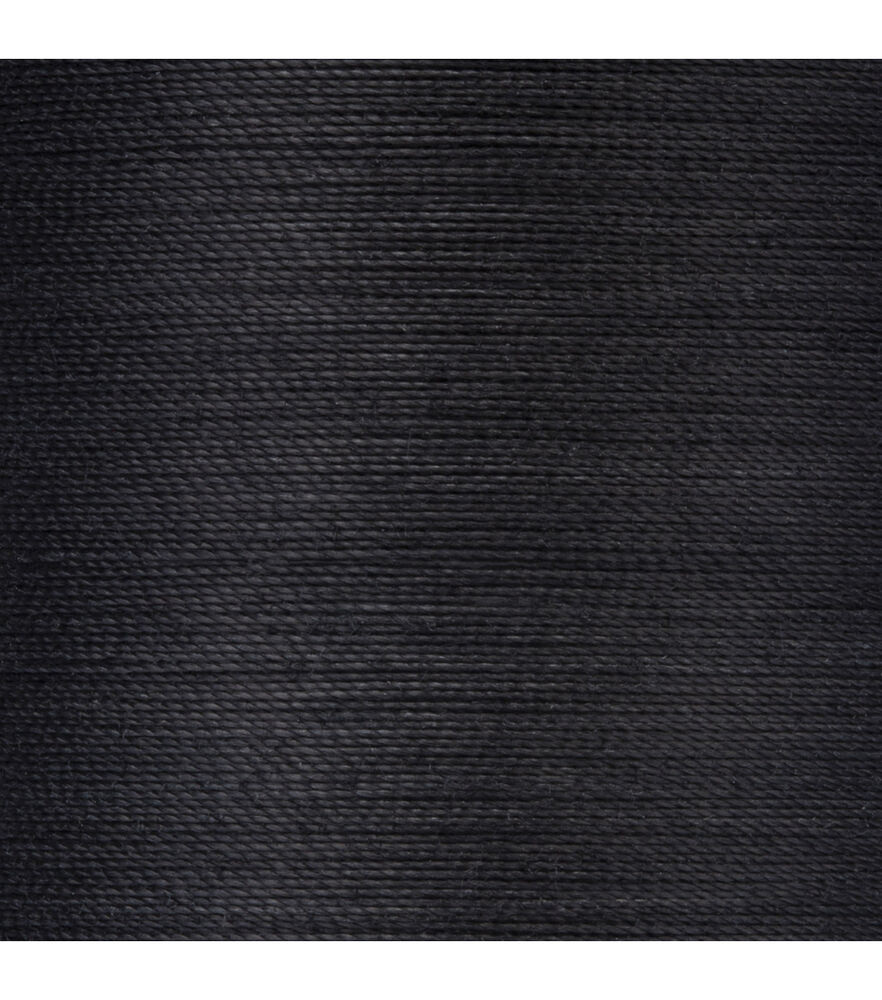 Coats & Clark 400yd 35wt All Purpose Thread, 0002 Black, swatch, image 5