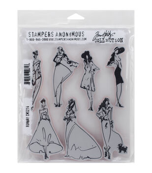 Stampers Anonymous Correspondence Cling Rubber Stamp Set