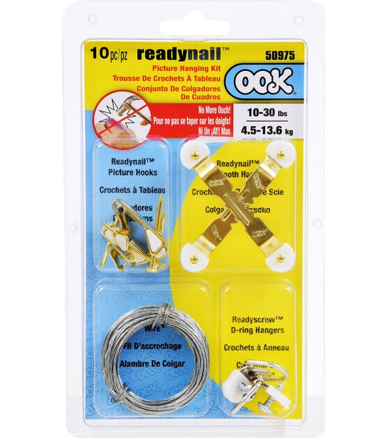 Hillman ReadyScrew 30lb Large D-Ring Hangers in the Picture Hangers  department at