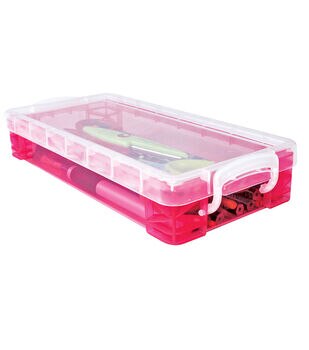 Creative Options 16 Pink Art & Craft Storage Tool Box