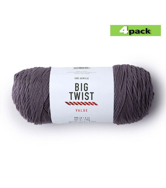 Big Twist Medium Weight Acrylic Value Pound Plus Yarn - White - Big Twist Yarn - Yarn & Needlecrafts