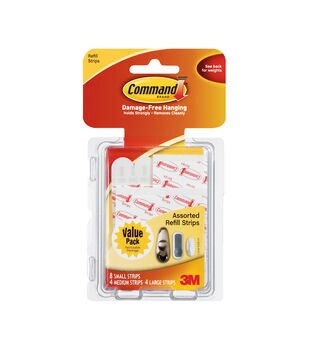 Command 6ct White Small Hooks & Adhesive Strips