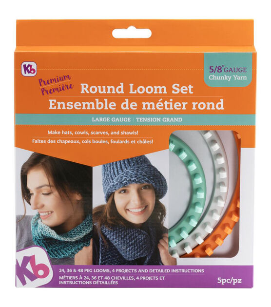 Round Plastic Loom Knitting Set, Round Loom Knitting Projects