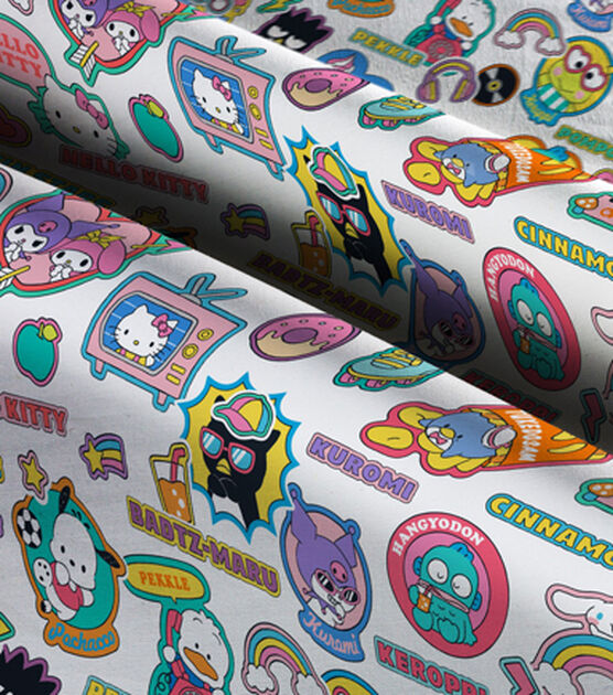 Tela de Hello Kitty, pegatinas de Hello Kitty y sus amigos Sanrio con  licencia de Springs Creative Novelty Cotton Fabric -  España