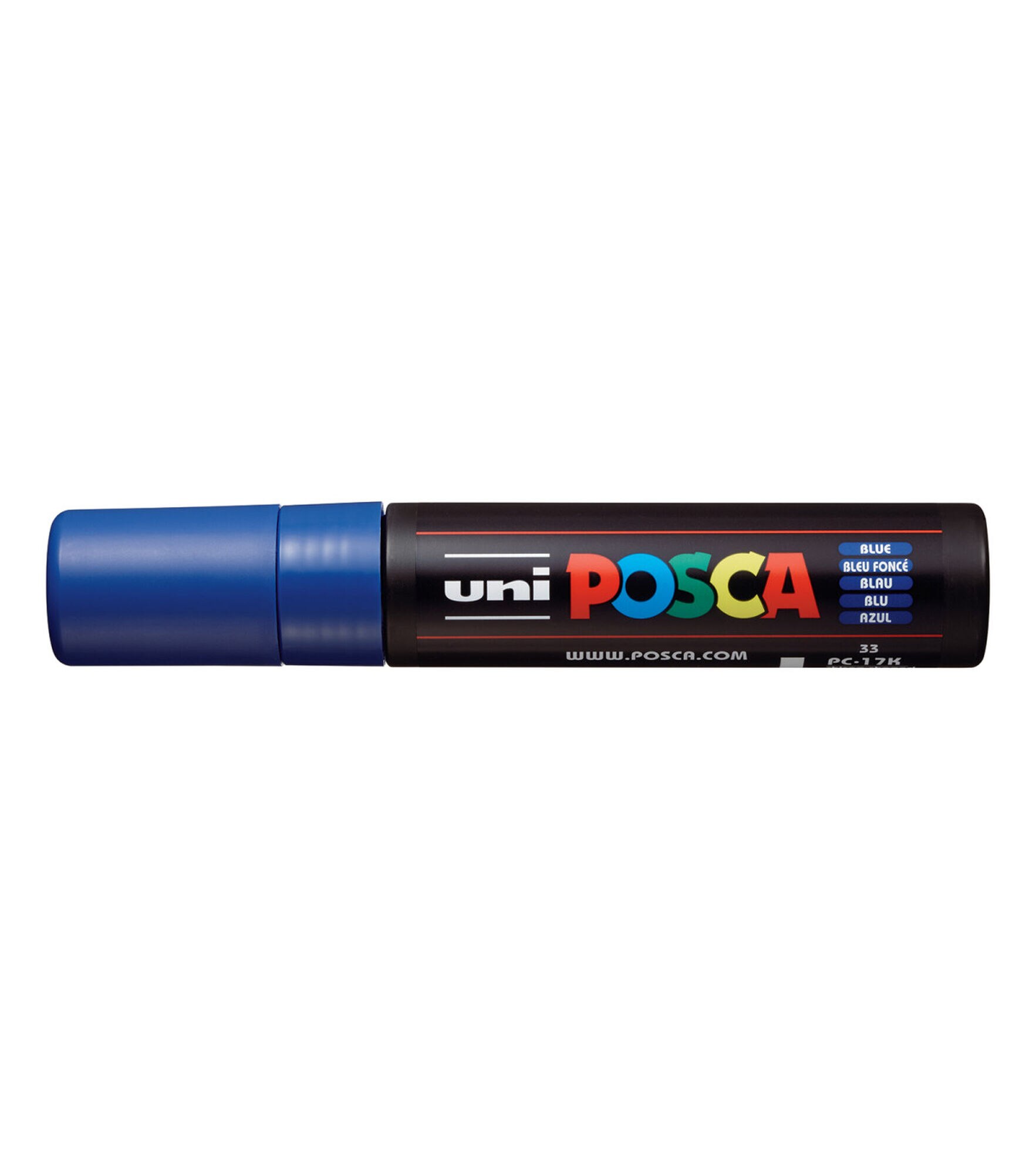 POSCA Extra Broad Brush Tip Paint Marker, Blue, hi-res