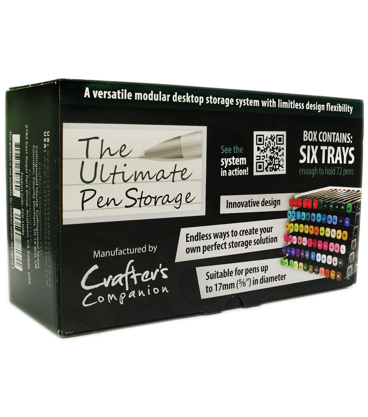 crafters companion ultimate pen storage aqua