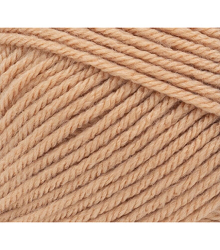 Lion Brand Basic Stitch Anti Pilling Worsted Acrylic Yarn, Clay, swatch, image 32