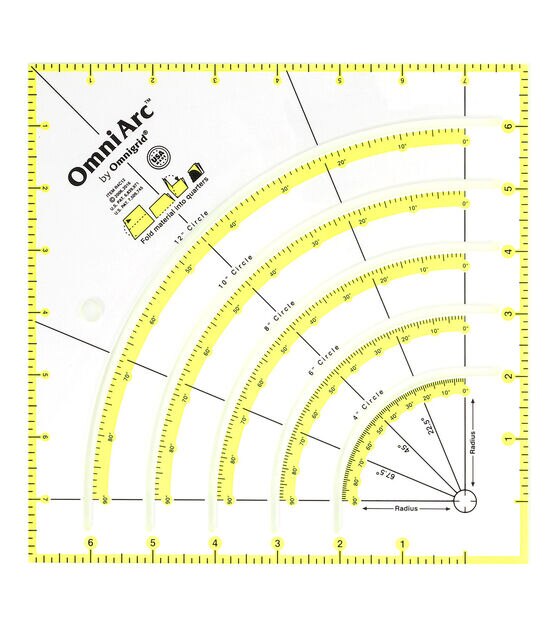 OmniArc Non-Slip Circle Cutter Ruler