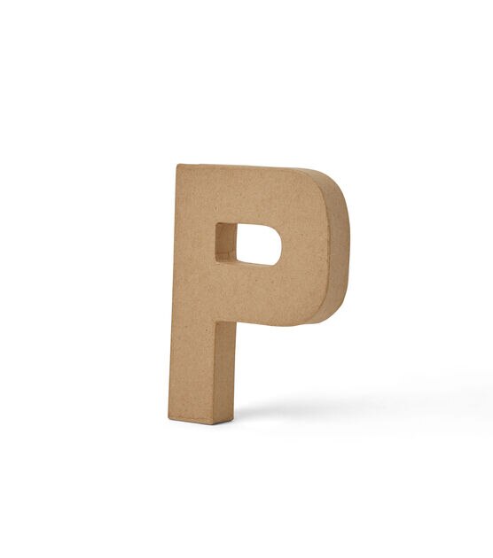 Park Lane 6 Natural Paper Mache Letters - U 6 PM Letter - Wooden Letters, Numbers & Words - Crafts & Hobbies