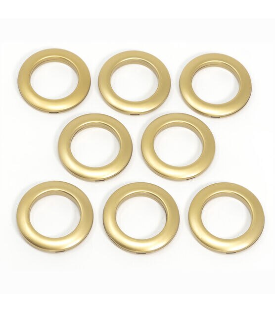 Dritz Home 1.56'' Curtain Grommets 8pcs Brass, , hi-res, image 22