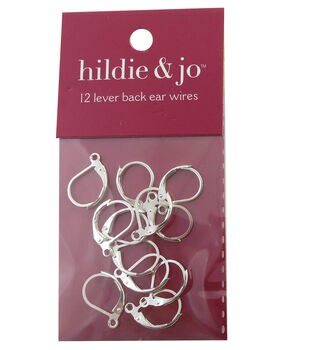 20mm Shiny Silver Metal Ball Fish Hook Ear Wires 60pk by hildie