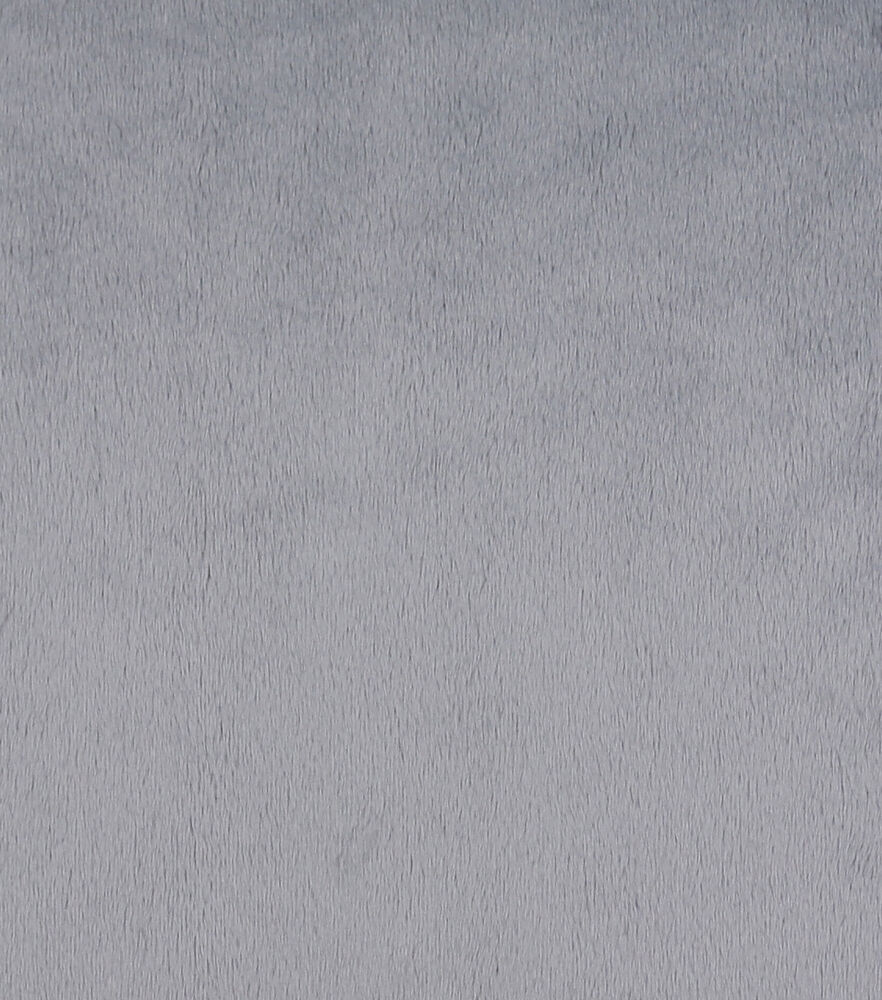 Soft & Minky Fleece Fabric  Solids, Gray, swatch, image 6