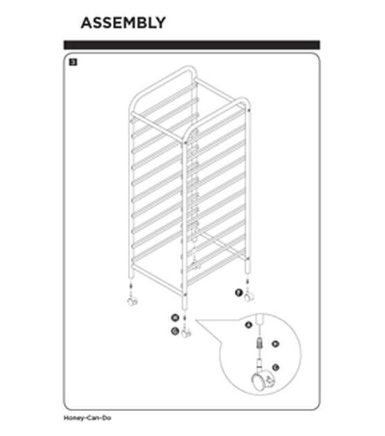 15" x 38" Multicolor 10 Drawer Rolling Storage Cart by Top Notch, , hi-res, image 12