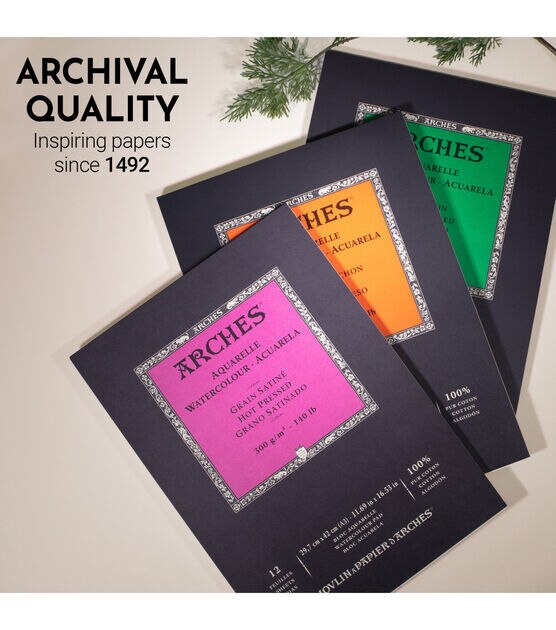 Arches Watercolor Pads 9 x 12 Rough 140 Lb White Pack Of 2