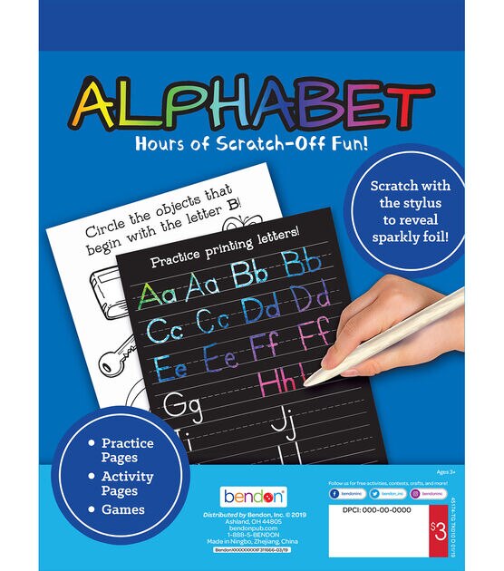Bendon 25ct Alphabet Scratch Fantastic Activity Book, , hi-res, image 2