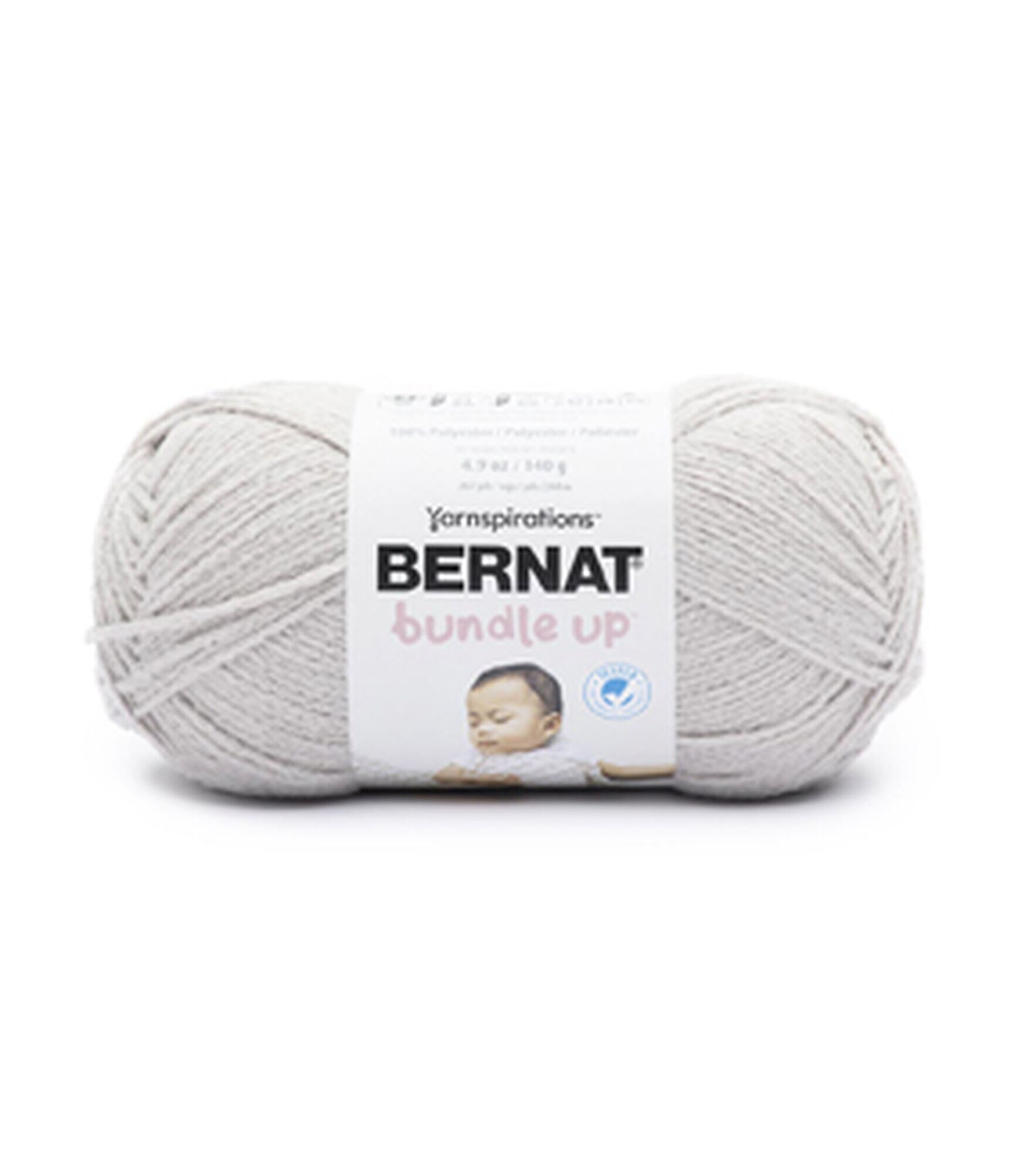 Bernat Bundle Up 244yds Worsted Polyester Yarn, Dove, hi-res