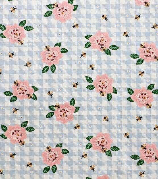 SALE Simply Country Dot Grid C13412 Blue - Riley Blake Designs - Geometric  Lattice Floral Flowers - Quilting Cotton Fabric